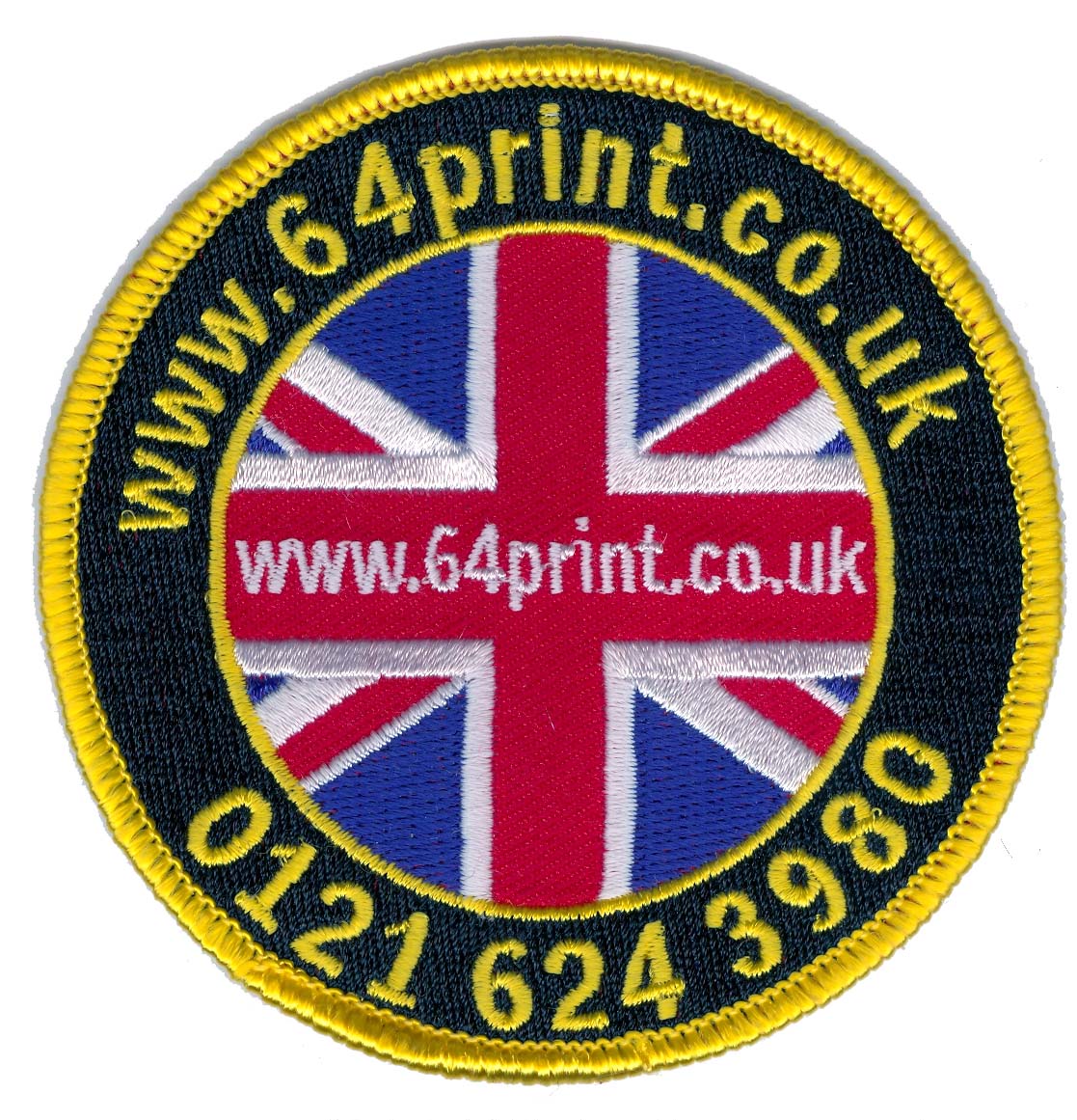 embroidered patch badge 64 print